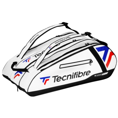 Tecnifibre Tennis-Racketbag Tour Endurance (Schlägertasche, 3 Hauptfächer, Schuhfach) 2025 weiss 15er